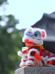 2026 New Year Lion Lantern Chinese DIY Handmade Lanterns Material Portable Lion Dance Lantern