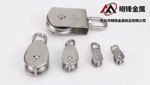 304 Stainless Steel M15/20/25/32/50 Single-Puller Roller Chain - 304 Stainless Steel Heavy-Duty Lifting Swivel Hook