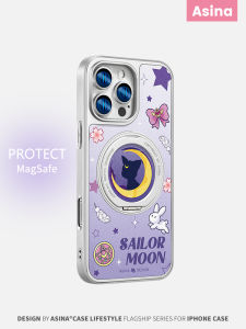 Asina | Magnetic Full Protection Phone Case with Built-in Stand for Various iPhone Models (iPhone 18 Pro Max iPhone 17 Pro etc)