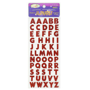 1/3pcs Glitter 26 Alphabet Letter Stickers Colorful DIY Free to Form Best Wishes English Words Stickers Scrapbook PC Phone Decor