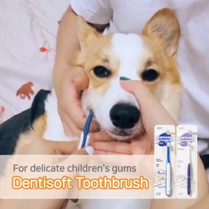 [Junglemonster] แปรงสีฟัน Size M ขนแปรงนุ่มพิเศษ สําหรับสัตว์เลี้ยง สุนัข และแมว Premium Dog and Cat Pet Toothbrush