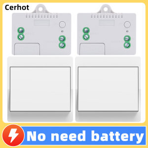 Cerhot RF433 Self Powered  Wireless Switch Without Battery Remote Control Button Wall Light Switch Household Waterproof Switch