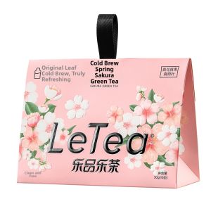 LEPINLECHA | Cold Brew Sakura Biluochun Floral Tea Bags