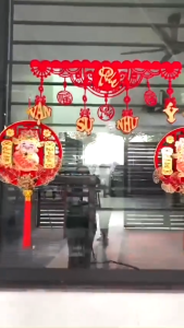 Khánh Treo Ngang Trang Trí Tết Liễng Đỏ Decor Tết Treo Cửa SổNhà Cửa Dịp Xuân - hánh Nhung Treo Tết Trang Trí Nhà Cửa Decor Tết
