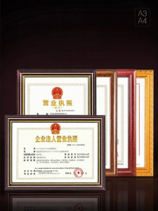 GOLDLOnSEn | Wall Mount License Document Frame