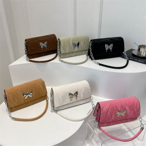 Stylish Retro Chain Crossbody Bag Womens Fashionable Versatile Small Bag Trendy Handbag Popular Ladies Purse Spring 2024