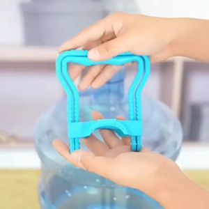 Round Gallon Water Container Lifter Foldable Holder Folding Bucket Lift Handle Clamp Type