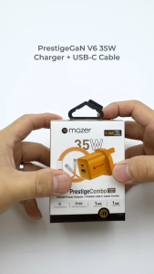 Mazer Wall Charger PD35W Mini Prestige GAN Charger Fast Charging Wall Adapter