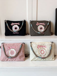 Túi Đeo Chéo Kiểu Nhật Bản Thêu Bằng Vải Nylon Túi Đeo Vai Đơn Túi Đeo Dưới Cánh Tay Thời Trang Túi Đeo Chéo Thường Ngày Túi Đeo Vai