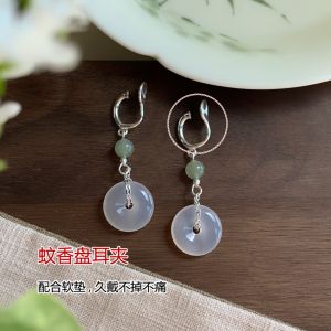 Elegant No-Drill Ear Cuff Fashionable Mosquito Coil Tray Design Womens Jewelry Ear Accessories Stylish Customizable Copper