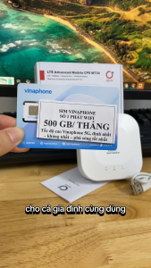 Sim 5G Vinaphone Trọn Gói 1 Năm - Gói U1500 - 500GB/tháng Data Tốc Độ cao Chuyên Dùng Phát Wifi Livetream Chơi Game - SÓng KHỏe Dùng Toàn Quốc . FREESHIP - CHƯA KÍCH HOẠT