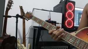 Efek gitar distorsi booster double 2 in 1 zona metal vtisystem
