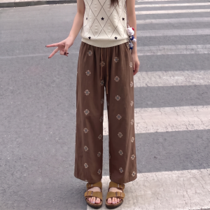 AIYITI | Vintage Casual Loose Plus Size Capri Trousers 3/4 Length