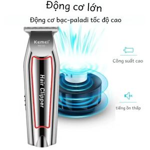 Máy Cắt Tóc Điện Kemei KM-032 Cho Nam Máy Cắt Râu Máy Cắt Tóc Với 3-4 Đầu Cắt Bộ Dụng Cụ Chăm Sóc Tóc - Lưỡi Dao Bằng Thép Không Gỉ