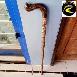 tongkat jalan kayu liwung macan model payung S98