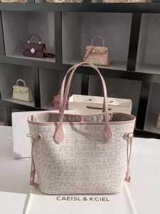 CAEISL&KCIEL Womens Retro Large Capacity Tote Bag Summer Underarm Bag Soft PU Leather Lock Buckle Closure Solid Color