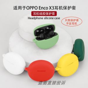Transparent Silicone Protective Case for OPPO Enco X3 Bluetooth Earphones Integrated Soft Shell Storage Box Anti-fall Cute Cartoon