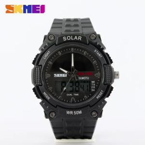 SKMEI1049 Mens fashion Solar Energy 50M Waterproof \ Outdoor Sports Male Watch