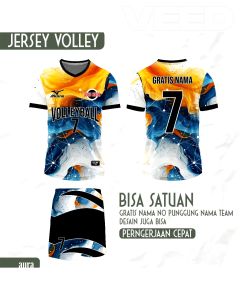 KAOS JERSEY VOLI FREE COSTUME GRATIS NAMA NO LOGO TEAM DAN NAMA TEAM (NEW-2)