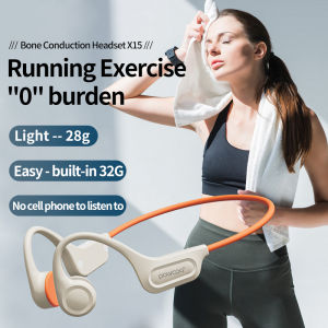 POLVCDG X15 Bone Conduction Headset Wireless Earbuds Bluetooth Earphone IPX6 Waterproof Earbuds Professional Sports Headphones Cycling Headphones Suitable For Outdoor Activities Openrun - Lazada