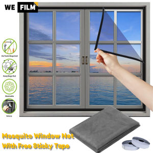 WEFILM Mosquito Net for Window Mosquito Window Screen DIY Cut Gauze Fiberglass Mesh Anti Mosquito Insect Screen Door Net with Stick Tape 防蚊窗纱