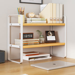 Desk Storage Organizer Iron Frame Bookshelf