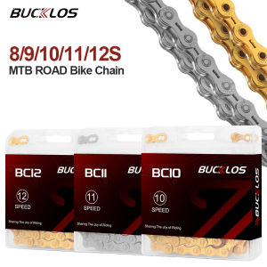 BUCKLOS MTB Bike Chain Road Bicycle Corrente 8/9/10/11/12S Mountain Bike Current 10 11 12 Speed Cycling 10S 9S 8S MTB Bike Parts