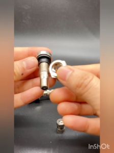 วาล์วยางรถยนต์ TR48E โบลท์-ในรถยนต์วาล์วล้อยางไม่มีท่อในรถยนต์สำหรับฝากันฝุ่น ขนาด: 50*13mm