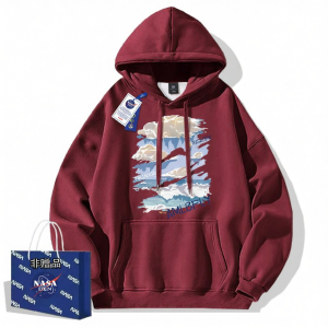 NASA Collaborative Fall Winter Casual Hoodie