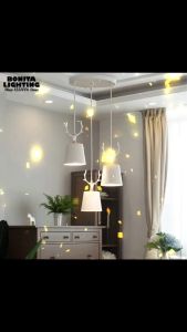Simple Antler Chandelier Modern Restaurant Pendant Light Home Creative Deer Horn Bar Lamp Hotel Cafe Fixtures
