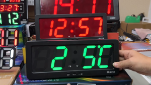 นาฬิกาดิจิตอล มีเซ็นเซอร์แสง ปรับระดับได้ นาฬิกาตกแต่งบ้านCaixing รุ่น CX-2258 ตั้งปลุกได้ มี2สี สินค้าพร้อมส่งขนาด พร้อมส่ง