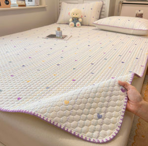 BEIPIN | Summer All Cotton Coarse Cloth Padded Cooling Mat 3-piece Set
