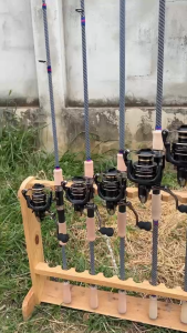 ชุดคันตกหน้าดินสปิ๋วตีเหยื่อปลอม คัน+รอก แถมฟรีสายเอ็น 1 ม้วน