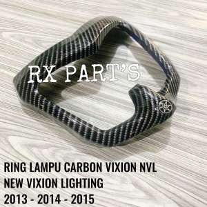RING LAMPU / LIS LAMPU DEPAN YAMAHA VIXION NVL CARBON ( NEW VIXION LIGHTING ) 2013 - 2014 - 2015