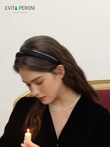 EVITA PERONI | "Starlit Satin" Series Sherman Headband | High Quality Female Headband | Cekak Rambut