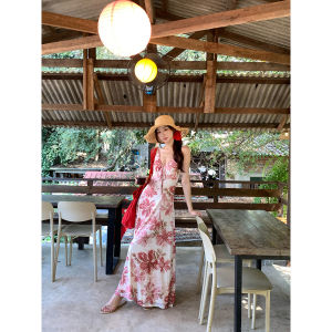 Spaghetti Strap French Style Beautiful Summer Dress For Beach Vacation