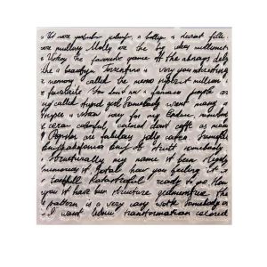 Cursive Paragraph Clear Stamp DIY Hand Writing Journal Diary Background Decorative Stamping Scrapbooking Hobby Craft Supplier