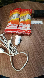 Đuôi đèn liền dây E27 có công tắc dây dài 3m-5m Phích cắm chân tròn chính hãng VINAMAX