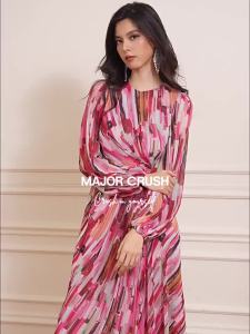 Design Artistic Painting Glass-Poem Long Dress