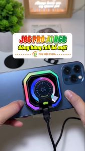 Quạt tản nhiệt điện thoại sò lạnh J86 Pro / X9 / X12 Plus / X122 Pro Led RGB Rainbow Gaming từ tính có ngàm rời thế hệ mới đóng băng full mặt