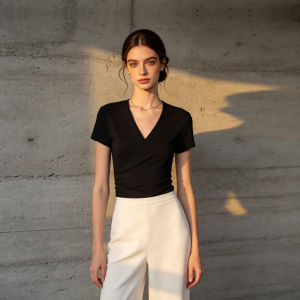 PIAOYA | Waist-slimming High-end T-Shirt for Office Wear Flattering