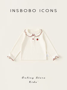 Sweet Style Long Sleeve T-Shirt for Girls Autumn Wear INSbobo Childrens Clothing Cotton Polyester Knitted Baby Outfit