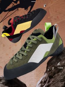 Professional Rock Climbing Shoes for Men And Women Indoor Outdoor Training Shoes Leather Entry Level Beginners Bouldering Shoes