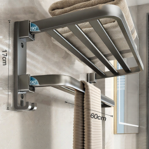 YOUXIUNI | No Drill Required Bathroom Towel Rack
