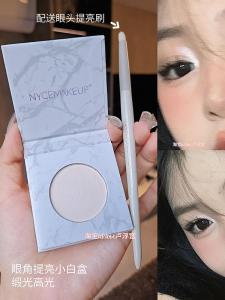 NyceMakeup Satin Finish Highlighter White Box Brightening under Eye Nose Tip Illuminator for All Skin Types Made in China