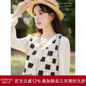 Lingjiu 2025 New Style French Sweet High Quality V-neck Sleeve Long Dress Women Autumn Winter A-line Skirt Polyester Fiber