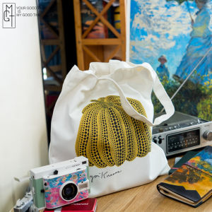 Pumpkin Design Canvas Bag for Women Single Shoulder Large Capacity