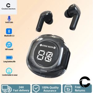 Headset Bluetooth Gaming HiFi Stereo Bass Smart Touch & Earphone Wireless Bluetooth 5.3 Dengan Mic