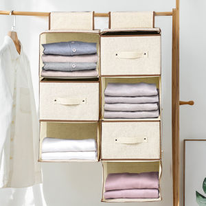 Drawer Type Wardrobe Cabinet Hanging Intimates Multi-Layer Storage Hanging Bag Student Dorm Storage Bag Clothing