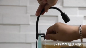 ไฟ LED ประหยัดพลังงานสําหรับตู้ปลา 3 สี โคมไฟตู้ปลา LED ไฟเลี้ยงตู้ปลา ซูมได้ กันน้ํา สําหรับตกแต่งตู้ปลา การหมุน 360° การหรี่แสง